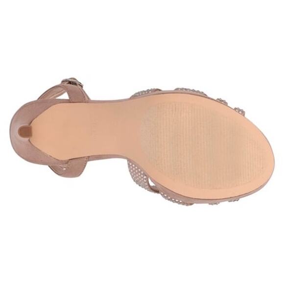 Nine West GoBig Platform Sandal - Size 7 M, Rhinestone Studded, 4.75" Stiletto - Picture 4 of 6